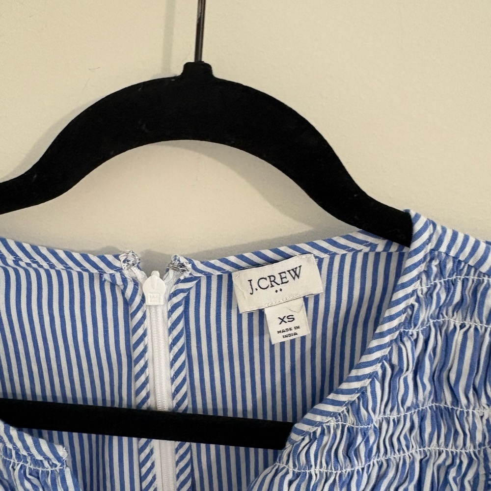 J. Crew Blue Striped Midi Dress - Picture 3 of 11